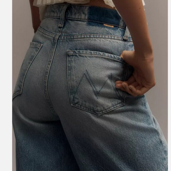 MOTHER Denim The Fangirl Button-Front Skimp Cuff Barrel Jeans Size 29 NWT 298$ - Picture 3 of 5